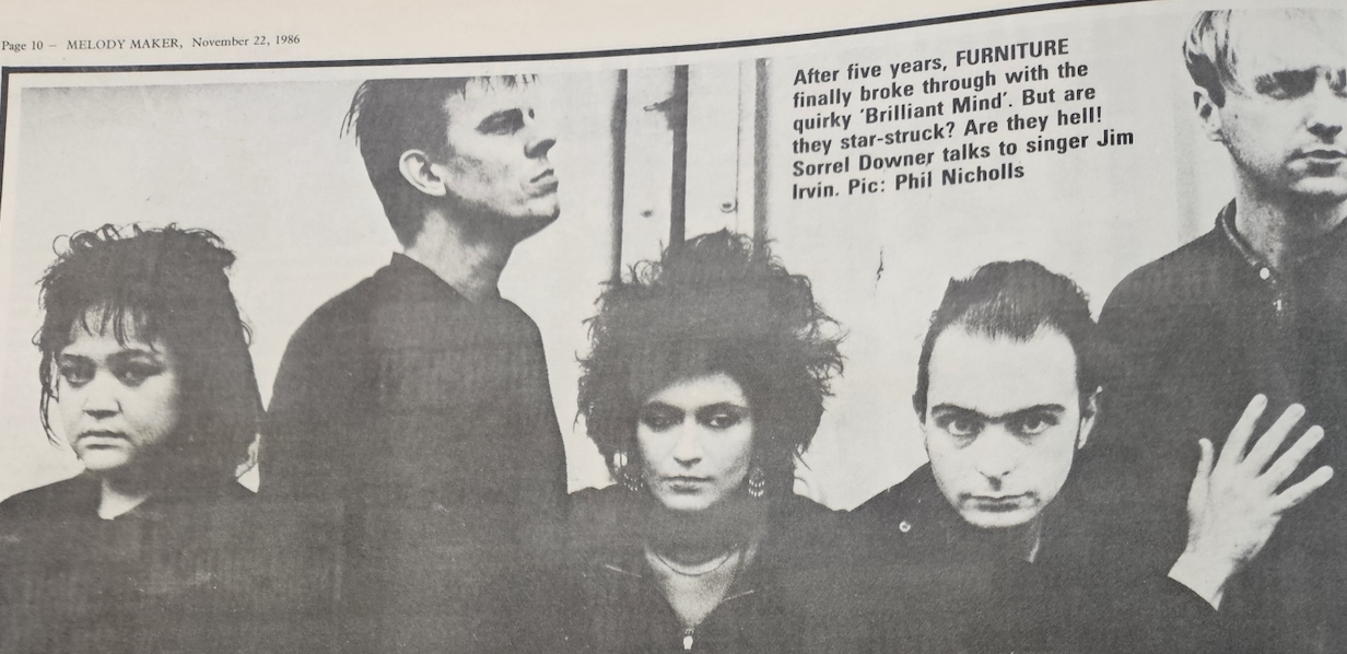 Photo from Melody Maker article
